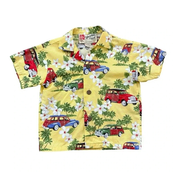Hilo Hattie Hawaiian Classic Car Shirt - Picture 1 of 8